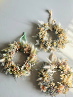 Forever Flowers Mini Grapevine Wreath