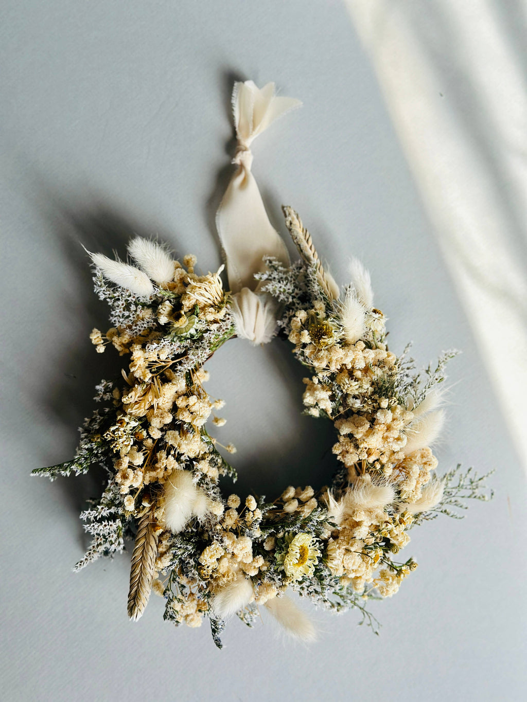 Forever Flowers Mini Grapevine Wreath