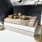 House of Elements Fabric Wrapped Decorative Books