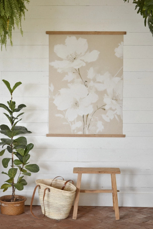 White Gables Home Neutral Florals Tapestry