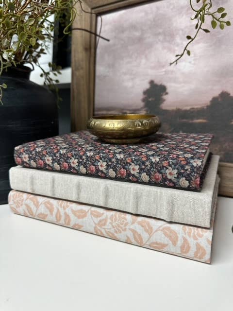 House of Elements Fabric Covered Books for Shelf Decor