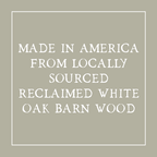 Round Reclaimed Wood Riser Stand