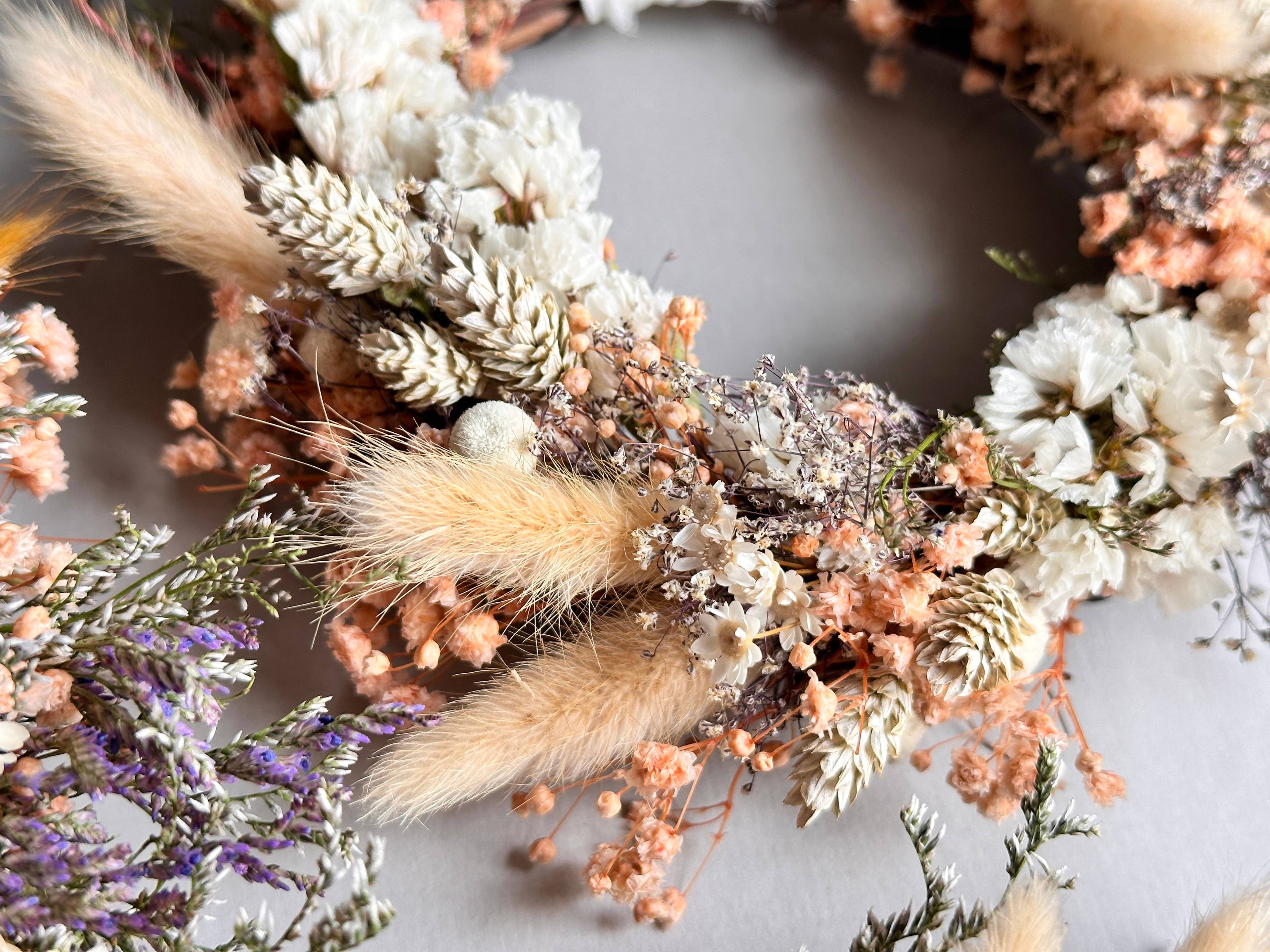 Forever Flowers Mini Grapevine Wreath