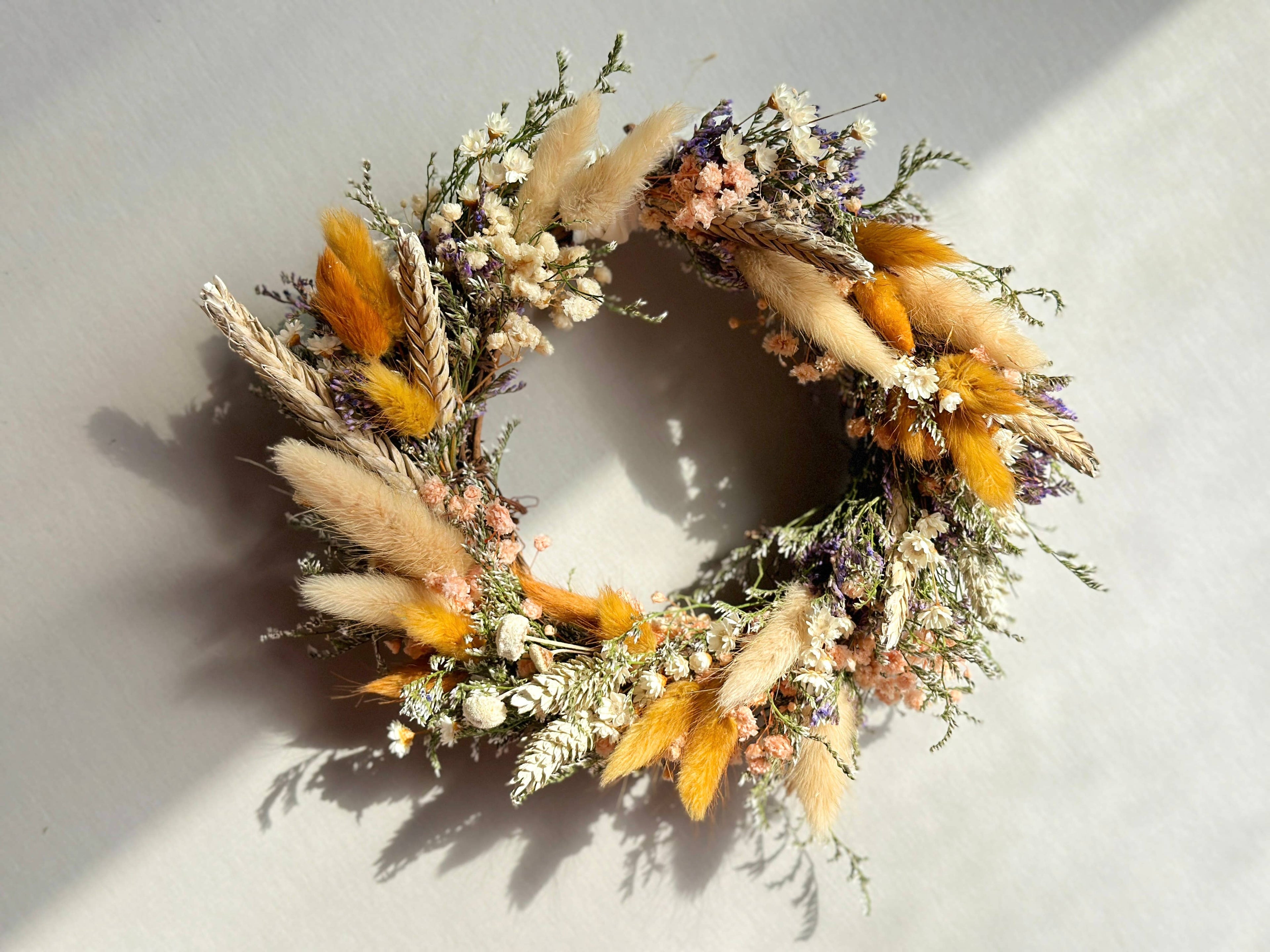 Forever Flowers Mini Grapevine Wreath