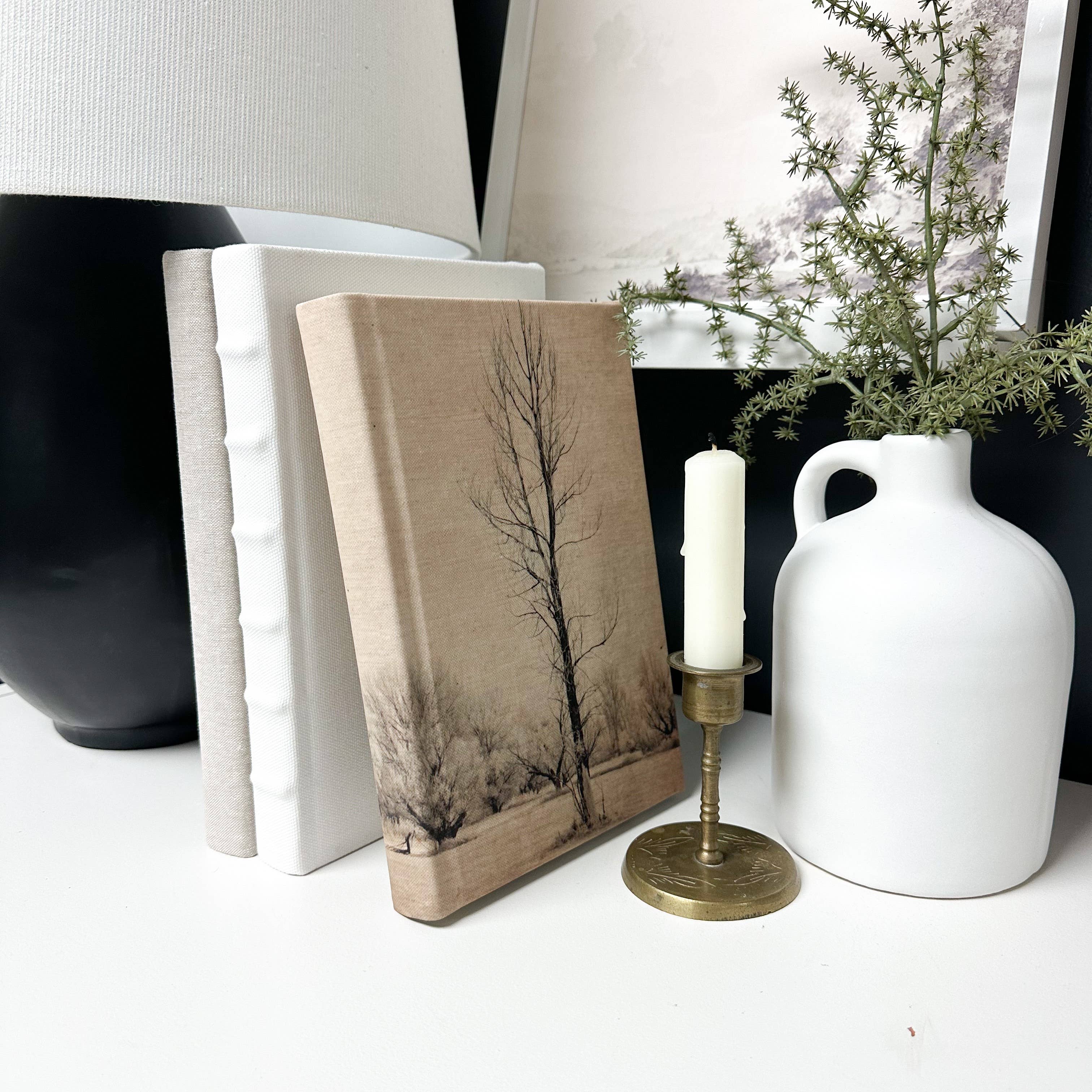 House of Elements Fabric Wrapped Decorative Books