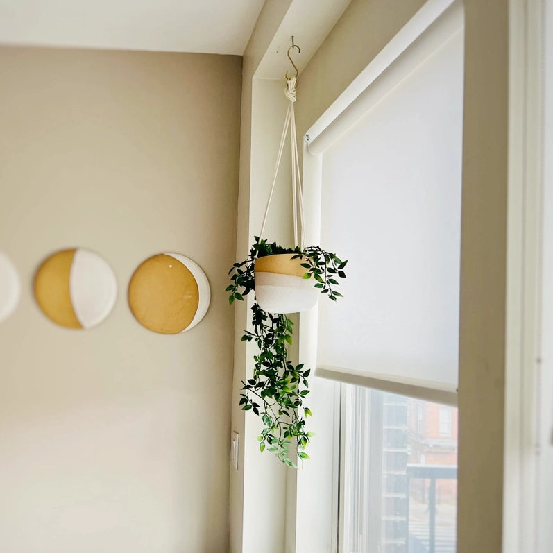 Handmade Ceramic Hanging Orb Planter