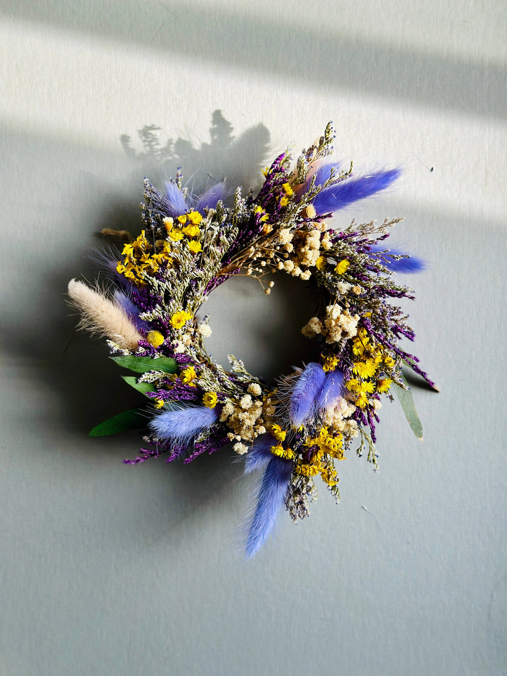 Forever Flowers Mini Grapevine Wreath