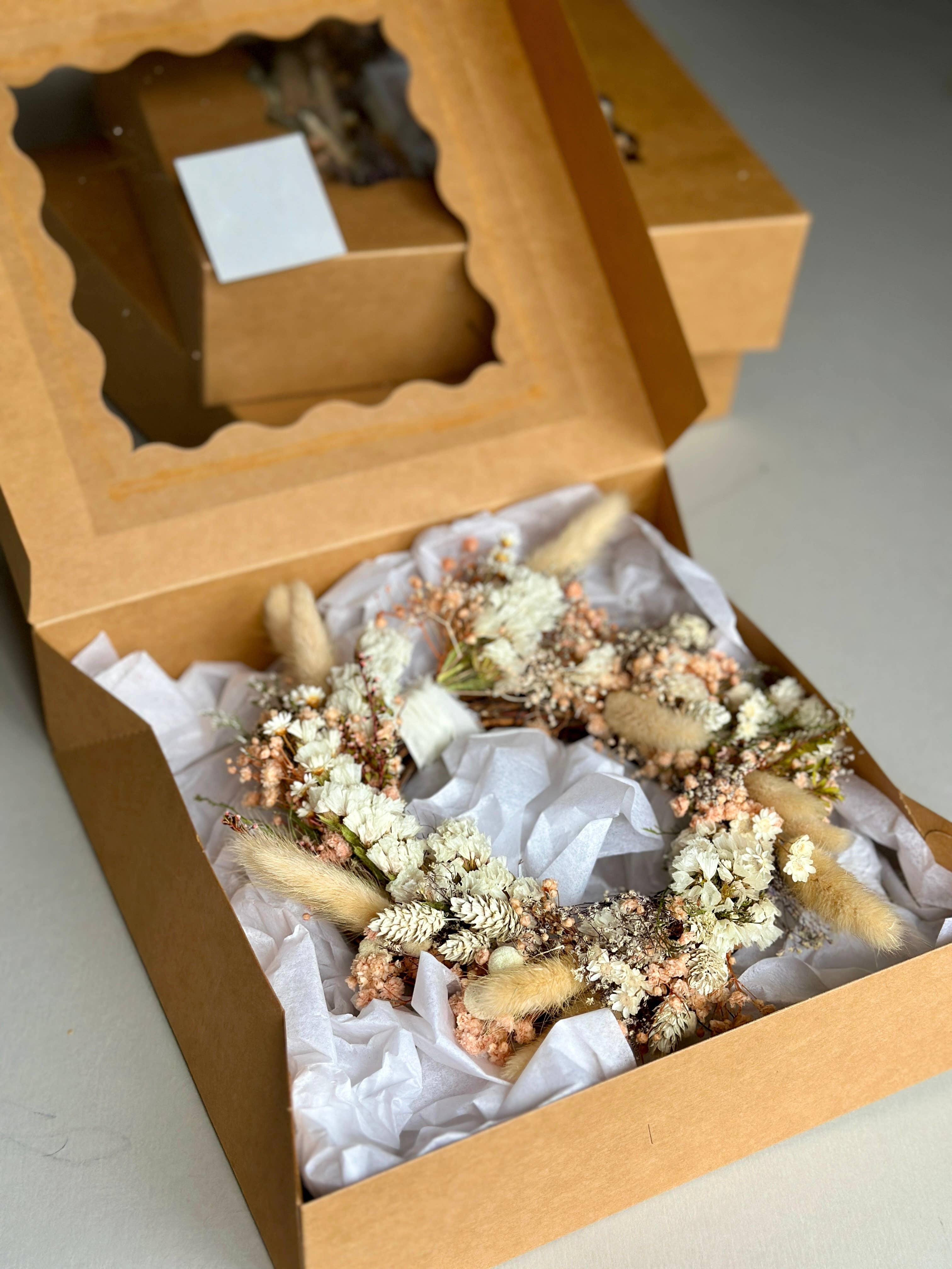 Forever Flowers Mini Grapevine Wreath