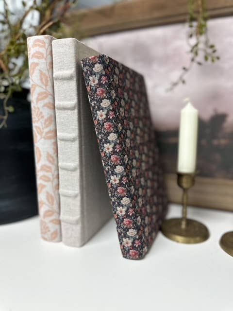 House of Elements Fabric Covered Books for Shelf Decor