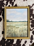 White Gables Home Windswept Field Artwork