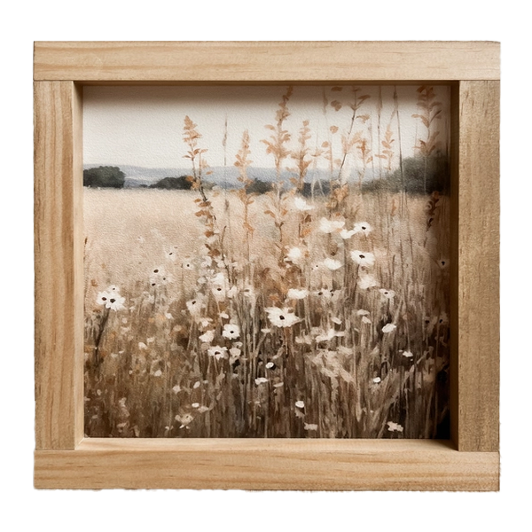 Ruby Wall Art with Handmade Birch Frame